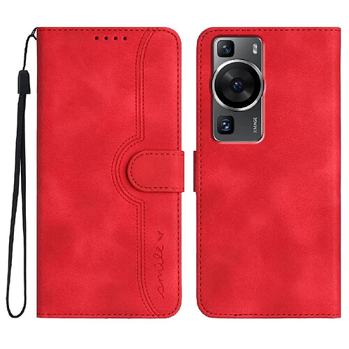 Étui Huawei P60 Pro Portefeuille - Rouge