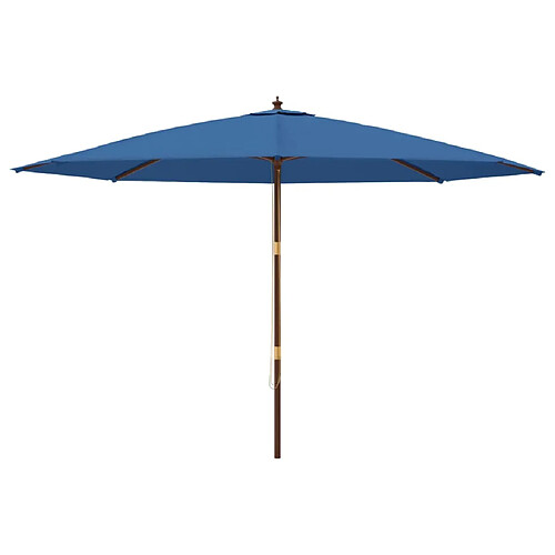 helloshop26 Parasol jardin 400 cm Bleu