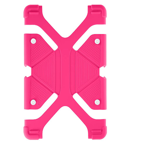 Avizar Coque pour Tablette 7.9 à 9 pouces Universel Bumper Silicone Gel Mode Support Rose