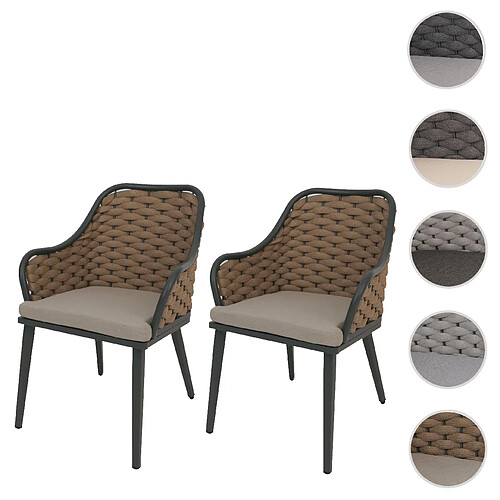 Mendler Chaises de jardin - Beige