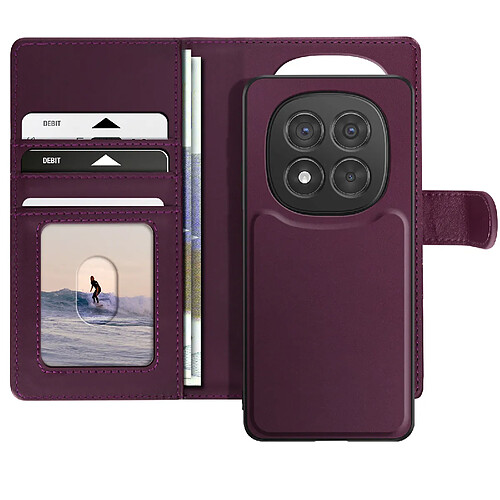 Mayaxess Étui pour Xiaomi Redmi Note 14 Pro 5G et 14 Pro Plus 5G Coque Détachable Violet