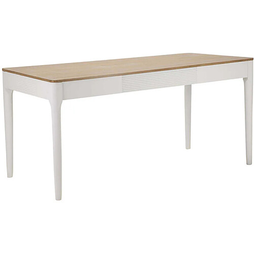 Mauro ferretti Table à manger Matera - Blanc et marron