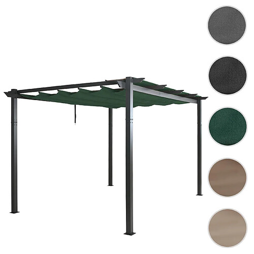 Mendler Pergola en aluminium HWC-N93 - Vert