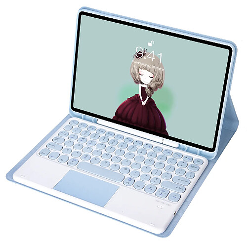 Clavier Bluetooth avec Trackpad et Étui TPU Candy Color pour Samsung Galaxy Tab A9 Plus 11" (X210/X215/X216)