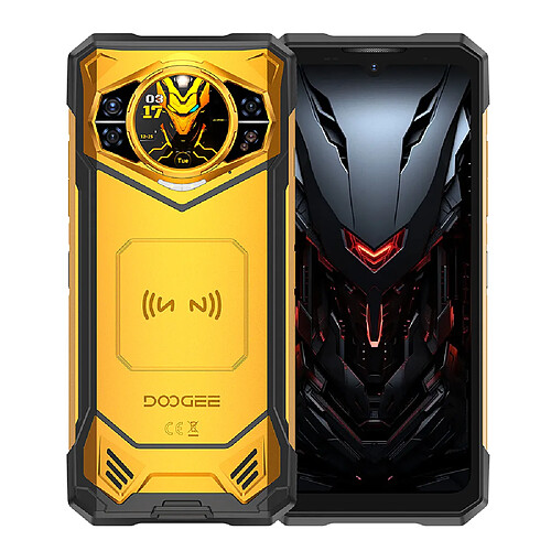 DOOGEE S200X Smartphone 6.72" 32Go(12+20) 512Go 10100mAh (33W) Android 14 téléphone Dual SIM 5G - (Orange/364g )