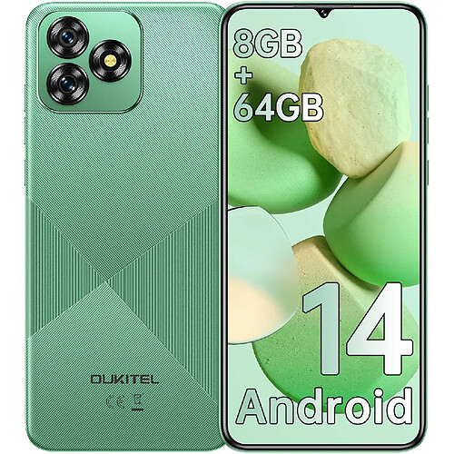Oukitel smartphone 64 Go - Vert