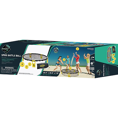 HOSTFULL Spike Battle Ball - Jeu extérieur type volley - Filet trampoline - 2 à 6 joueurs
