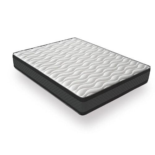 DAGOSTINO HOME Matelas Mousse 140x190 Onyx - Ferme - Réversible - Côté Été/hiver - H20 Cm