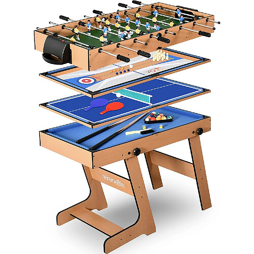 Serenelife table de billard multijeux 5 en 1