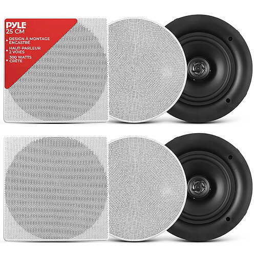 Pyle haut-parleur mur/plafond - Blanc