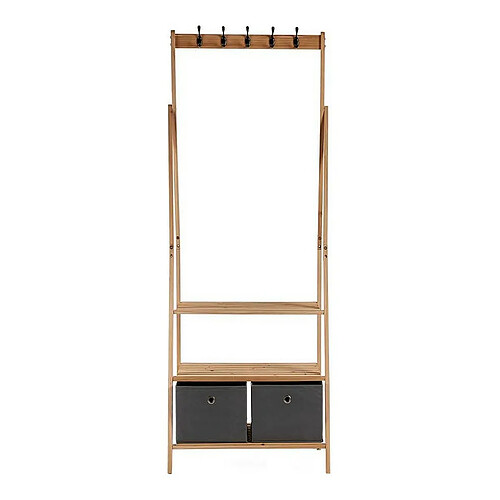 Kipit Porte-manteau en bois - Marron