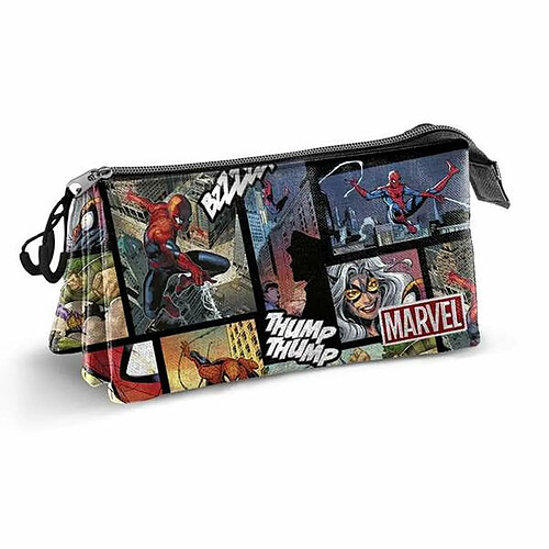 Spiderman Trousse Fourre-Tout Triple Spider-Man 23 x 8 x 11 cm