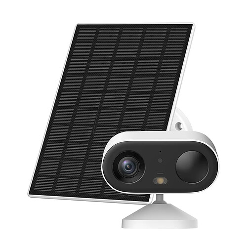 IMOU Caméra de Surveillance Extérieure Wi-Fi IP65 avec Panneau Solaire Blanc / Noir