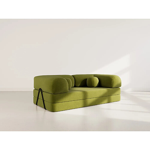 Lisa Design Nebula - Canapé 3 places convertible en velours texturé