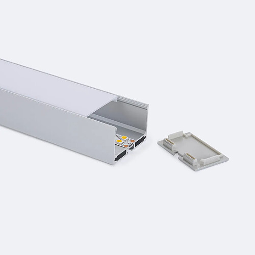 Ledkia Profilé aluminium suspendu XL pour rubans LED