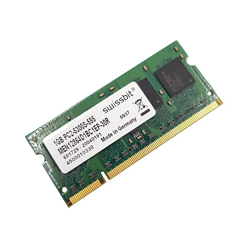 Swissbit MEN12864D1BC1EP-30R 1Go 667MHz DDR2 · Reconditionné