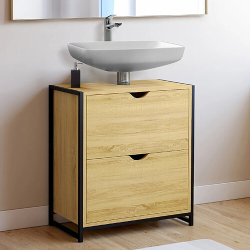 Idmarket M. lavabo sdb DETROIT 2 tirs