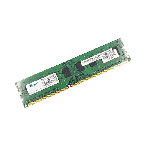 Barrette Mémoire 2Go RAM DDR3 ASint SLZ312M8-EDJED DIMM PC3-10600U 1Rx8 · Reconditionné