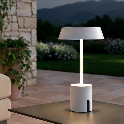 Ledkia Lampe à Poser LED sans fil pour Extérieur Ula Beige