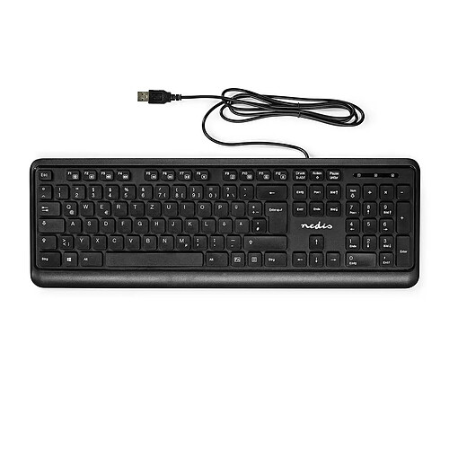Nedis Clavier filaire - Noir
