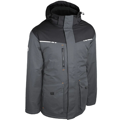 Parka Palaga ripstop T M matelassé gris noir SINGER PALAGAM