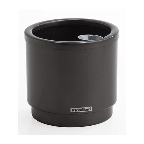 PLASTIKEN Pot de fleurs a reserve deau Hidrojardinera - O22 cm - Gris anthracite