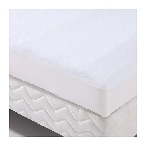 POYET MOTTE Alese forme housse impermeable Transalese eponge 100% coton - 120 x 190 cm - Blanc