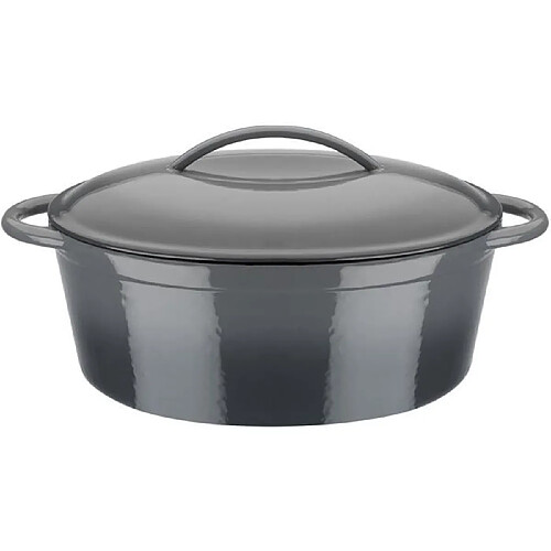 Gsw Cocotte ovale en fonte – Gris