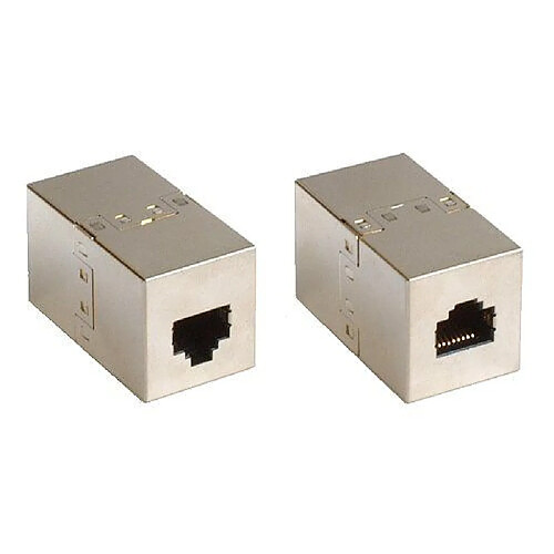 InLine Câble réseau RJ-45 Femelle/Femelle Métal Beige