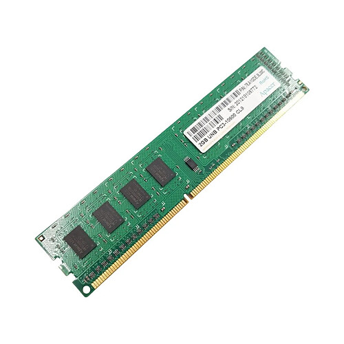 Barrette Mémoire 2Go RAM DDR3 Apacer 78.A1GDE.9L00C DIMM PC3-10600 1Rx8 · Reconditionné
