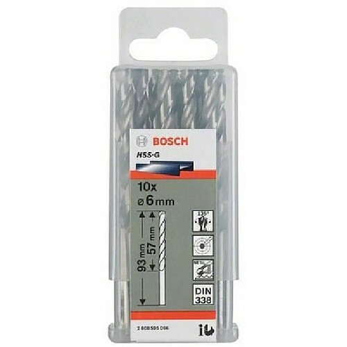 Bosch Forets à métal HSS-G - 1,2 mm