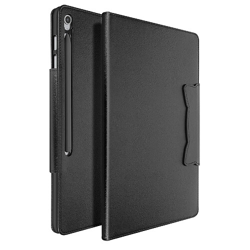 Avizar Étui pour Samsung Galaxy Tab S10 FE Plus Porte-Cartes Support Vidéo Noir