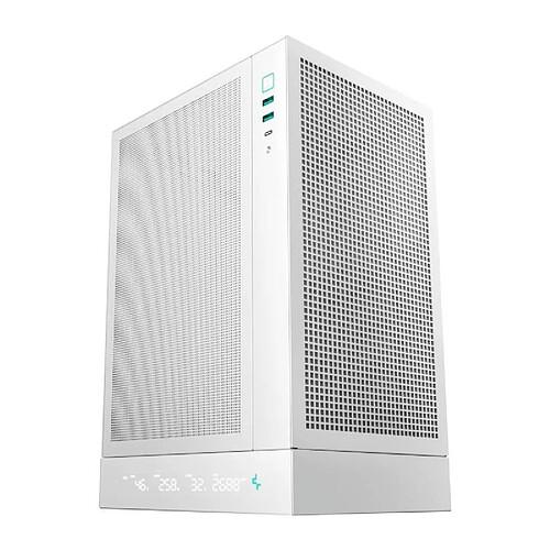 Boitier sans alimentation - DEEPCOOL CH170 Digital - Mini tour - Format M-ITX - Blanc