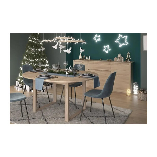 Parisot Ensemble buffet et table ronde - Chêne