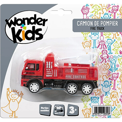 CAMION POMPIER 11CM RF ASSORTIMENT WONDERKIDS 6669939
