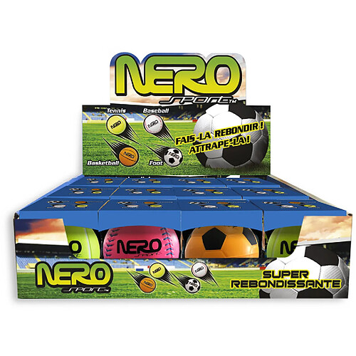 BALLE REBONDISSANTE SPORT 9CM Assortiment, modèle choisi aléatoirement NS200