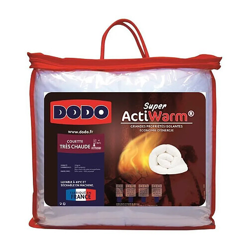 DODO Couette tres chaude 450g/m2 SUPER ACTIWARM 240x260 cm blanc