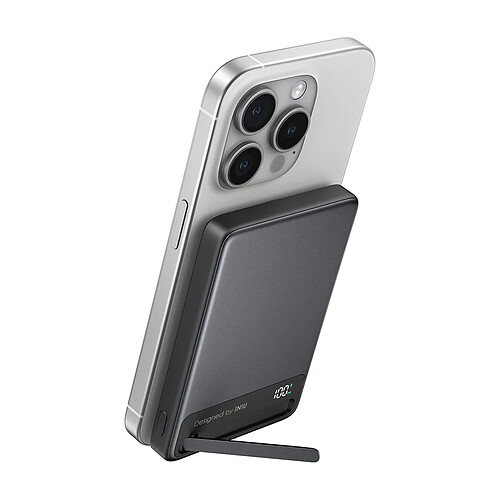 Iniu Batterie externe MagSafe sans fil magnétique 10000mAh 2 ports USB-C Noir