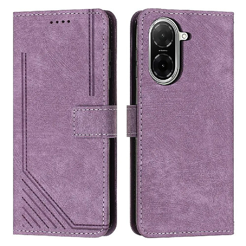 Xiaomi Redmi A5 Étui Pour 4G Cuir PU Portefeuille Insertion De Carte Bicelle FOXDOCK Violet