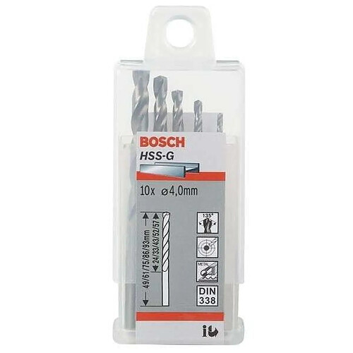 Bosch foret à métal HSS-G - 1,2 mm