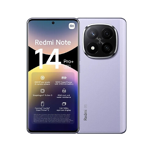 Xiaomi Redmi Note 14 Pro+ 8Go/256Go - Violet