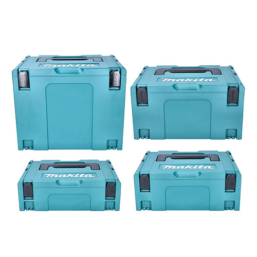 Makita Makpac Set Gr. 1 + 2 + 3 + 4 Boîte de transport et caisse à outils