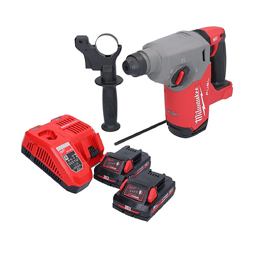 Milwaukee M18 FH-302 Marteau perforateur sans fil 18 V 2,5 J SDS plus Brushless + 2x batterie 3,0 Ah + chargeur