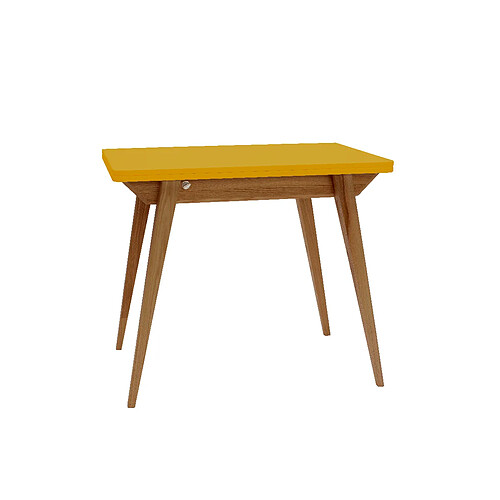 Ragaba Table à manger extensible - Jaune genêt
