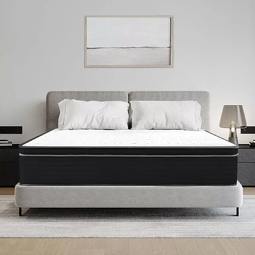 Sinlikon Matelas 160x200 Mousse - Matelas 2 places épaisseur 24 cm - Lit adulte