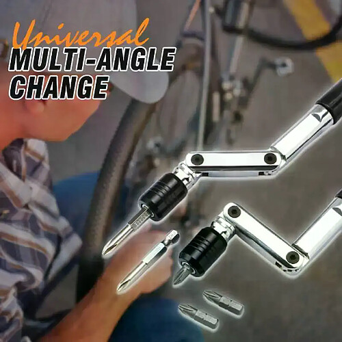 Tournevis à angle variable - Tige 6.35 mm