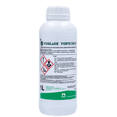 Désherbant concentré jardin FUSILADE Forte 150 EC 1L - herbicide foliaire gazon pelouse contre monocotylédones, mauvaises herbes cultures