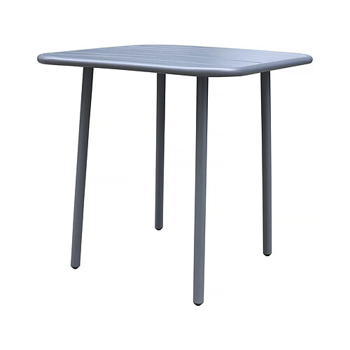 Habitat Et Jardin Table de jardin en métal Bilbao - 70 x 70 x 71 cm - Gris