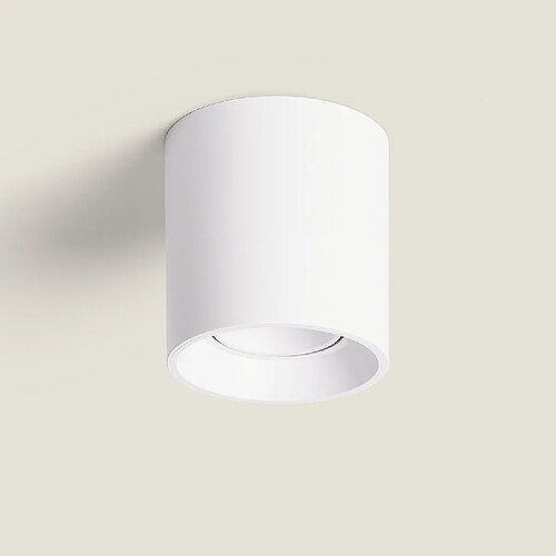 Ledkia Plafonnier Blanc Quartz Noir