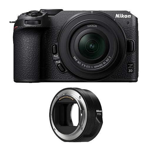 NIKON Z30 + Z 16-50 + Adaptateur FTZ II